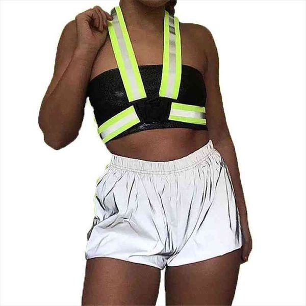 night light reflective hip hop women short shiny pants casual solid color middle waist elastic sexy, White;black
night light reflective hip hop women short shiny pants casual solid color middle waist elastic sexy, White;black