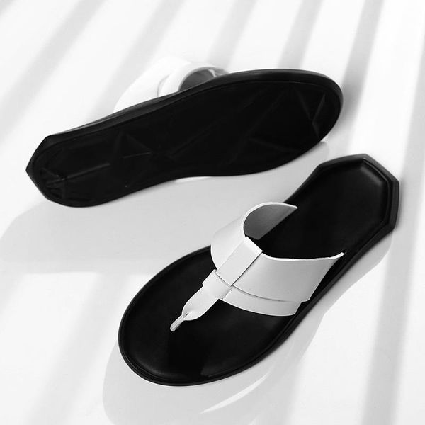 slippers thick soled beach fashion outside men's leisure concise microfiber summer flip flops narrow band solid men shoes, Black
slippers thick soled beach fashion outside men's leisure concise microfiber summer flip flops narrow band solid men shoes, Black