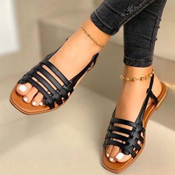sandals women women's gladiator elastic band casual flats woman pu leather flat ladies outdoor female beach shoes plus size 43, Black
sandals women women's gladiator elastic band casual flats woman pu leather flat ladies outdoor female beach shoes plus size 43, Black