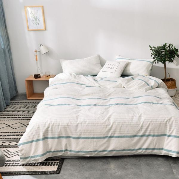 bedding sets grey white stripes 100% cotton washed 3pcs duvet cover sets(2*pillowcase+1*duvet cover)/soft
bedding sets grey white stripes 100% cotton washed 3pcs duvet cover sets(2*pillowcase+1*duvet cover)/soft
