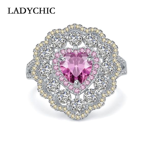 wedding rings ladychic luxury cubic zirconia silver color for women love heart shape pink crystal ring party / engagement lr1072, Slivery;golden
wedding rings ladychic luxury cubic zirconia silver color for women love heart shape pink crystal ring party / engagement lr1072, Slivery;golden