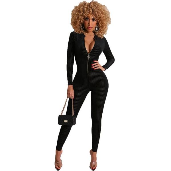 women's jumpsuits & rompers design skinny romper women jumpsuit zipper bandage long sleeve overalls for full length body femme, Black;white
women's jumpsuits & rompers design skinny romper women jumpsuit zipper bandage long sleeve overalls for full length body femme, Black;white