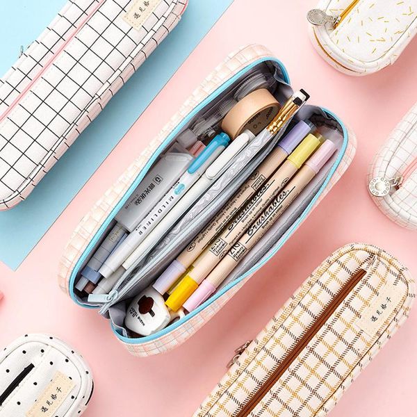pencil bags grid pen bag stylish large capacity rectangle shape durable soft long lasting washable useful cases for stationery
pencil bags grid pen bag stylish large capacity rectangle shape durable soft long lasting washable useful cases for stationery