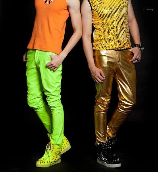 men's pants green gold singer costumes 1 men man stage trousers fluorescent leather mens provide custom, Black
men's pants green gold singer costumes 1 men man stage trousers fluorescent leather mens provide custom, Black