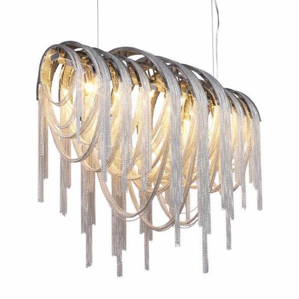 modern luxury tassel led chandelier silver gold aluminum chain g9 lamp lustre design hang chandeliers
modern luxury tassel led chandelier silver gold aluminum chain g9 lamp lustre design hang chandeliers