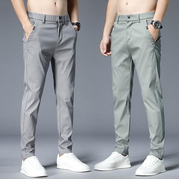 men's pants summer light trends 2021 style classic dress trouser husband straight elastic waist band black gray casual pant male
men's pants summer light trends 2021 style classic dress trouser husband straight elastic waist band black gray casual pant male