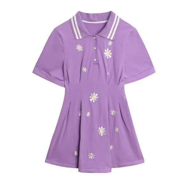 perhaps u small daisies purple black turn down collar short sleeve daisy floral embroidery knitting mini dress summer d2685 210529, Black;gray
perhaps u small daisies purple black turn down collar short sleeve daisy floral embroidery knitting mini dress summer d2685 210529, Black;gray