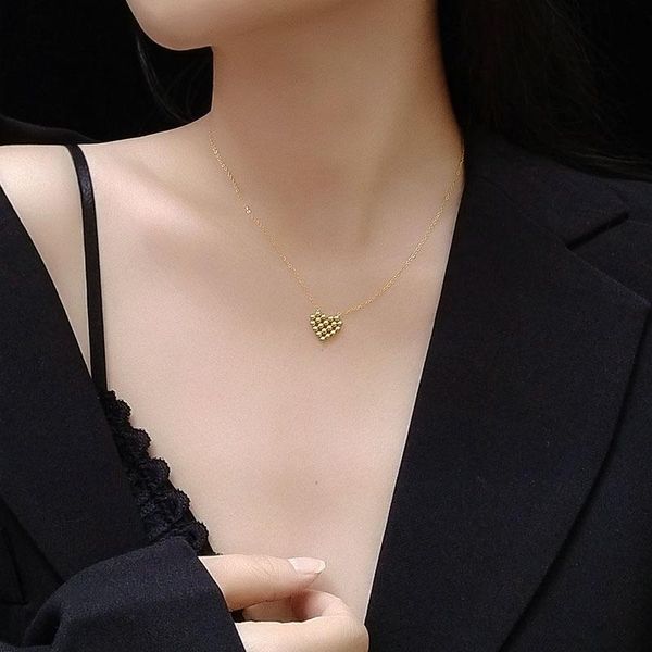 gold plated stainless steel beads heart necklace women fashion jewelry, simple neck chains love pendant necklaces for woman chokers, Golden;silver
gold plated stainless steel beads heart necklace women fashion jewelry, simple neck chains love pendant necklaces for woman chokers, Golden;silver