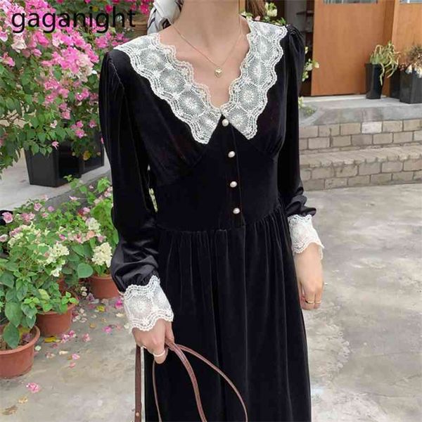 autumn solid women long dress black lace a-line mid-calf dresses vintage elegant french style bodycon vestido 210601, Black;gray
autumn solid women long dress black lace a-line mid-calf dresses vintage elegant french style bodycon vestido 210601, Black;gray