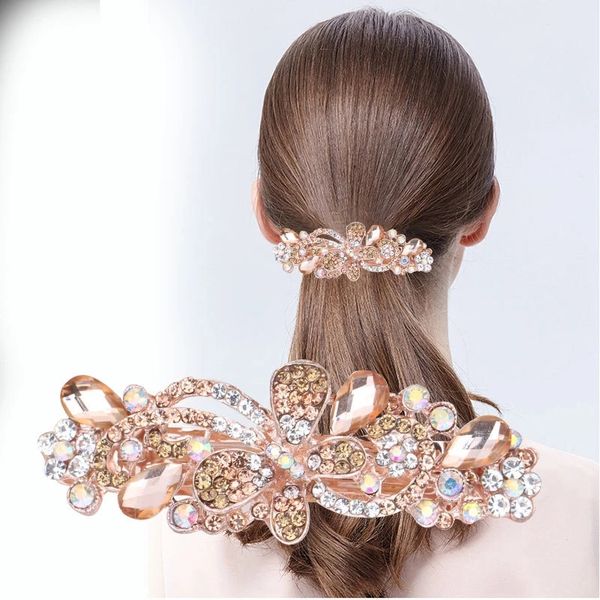 women hair claws girls elegant rhinestone hair clips ponytail holder hairpins fashion butterfly barrettes hair accessories, Golden;silver
women hair claws girls elegant rhinestone hair clips ponytail holder hairpins fashion butterfly barrettes hair accessories, Golden;silver