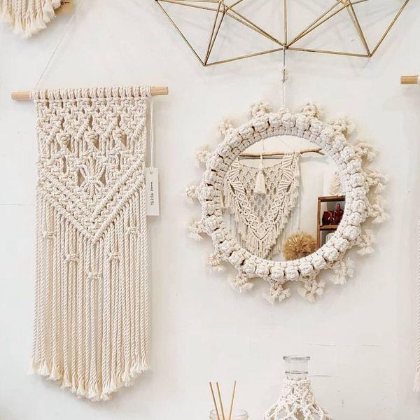 mirrors home decor lace mirror hand-woven tapestry makeupmirror bohemian bedroom wall
mirrors home decor lace mirror hand-woven tapestry makeupmirror bohemian bedroom wall
