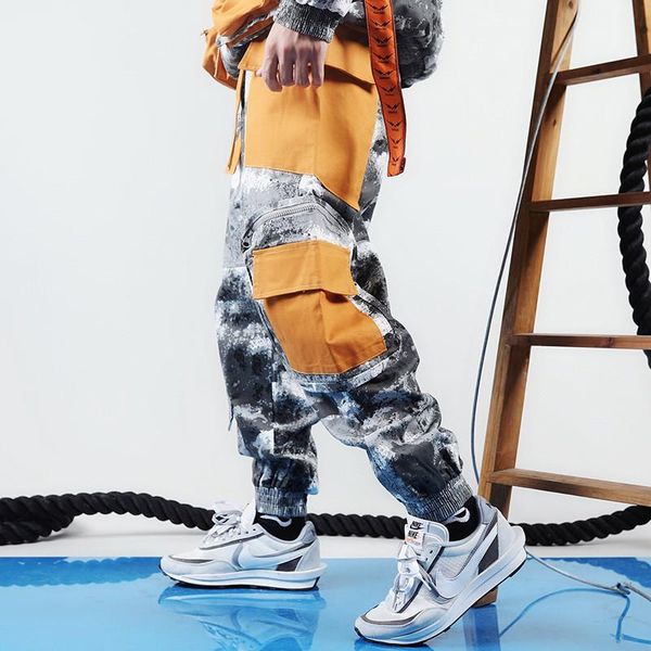 men's pants hip hop camouflage cargo streetwear men harajuku tactical multi pocket 2021 baggy hiphop harem trousers casual, Black
men's pants hip hop camouflage cargo streetwear men harajuku tactical multi pocket 2021 baggy hiphop harem trousers casual, Black