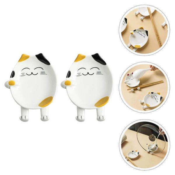 kitchen storage & organization 1 set 2pcs cartoon ceramic pot lid stand practical spoon rests (assorted color)
kitchen storage & organization 1 set 2pcs cartoon ceramic pot lid stand practical spoon rests (assorted color)