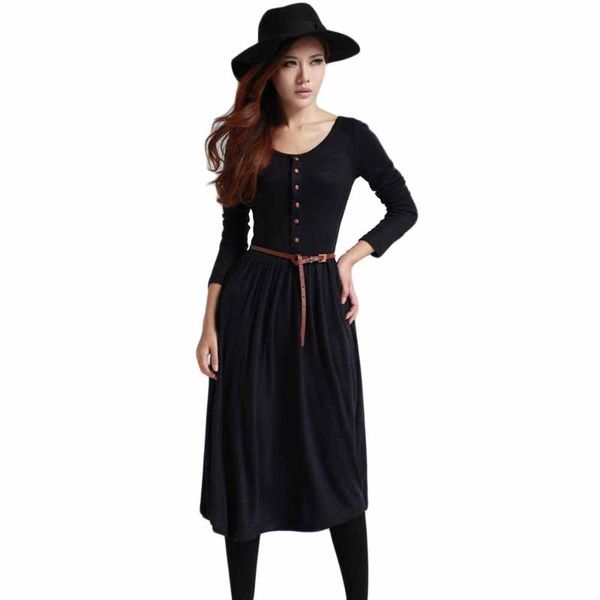 casual dresses women long sleeve knitted button bodycon dress autumn winter pleated ladies o neck party with belt elastic, Black;gray
casual dresses women long sleeve knitted button bodycon dress autumn winter pleated ladies o neck party with belt elastic, Black;gray