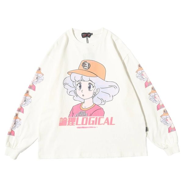 women's t-shirt japanese harajuku streetwear t-shirt, anime, funny, long sleeve, graphic t-shirts, spring fashion, men's clothes o, White
women's t-shirt japanese harajuku streetwear t-shirt, anime, funny, long sleeve, graphic t-shirts, spring fashion, men's clothes o, White