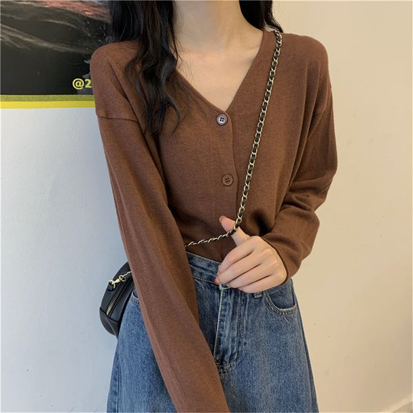 women's knits & tees korean woman's cardigan mode soft basic autumn women's v-coat collar with vintage buttons simple jacket, White
women's knits & tees korean woman's cardigan mode soft basic autumn women's v-coat collar with vintage buttons simple jacket, White