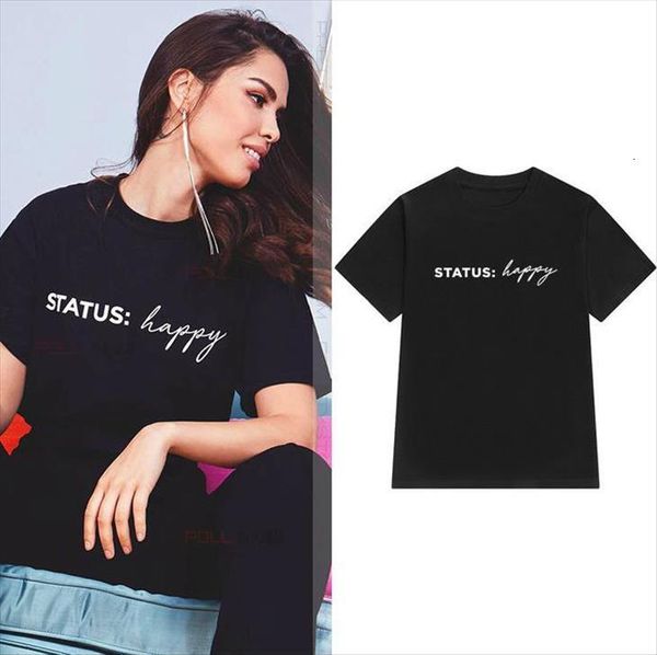 satatus happy letters cotton casual women funny yong tee hipster tumblr ins drop ship s 54, White
satatus happy letters cotton casual women funny yong tee hipster tumblr ins drop ship s 54, White