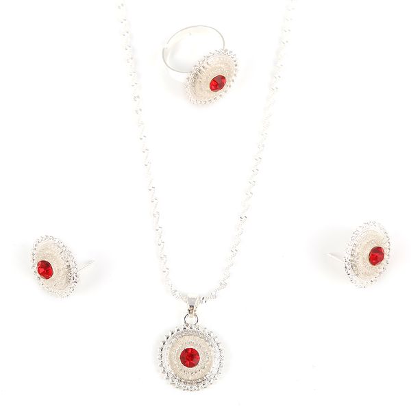 ethiopian red cubic zirconia sun flower bracelet necklaces earrings ring bangles for women gold color silver plated eritrean african bride j, Black
ethiopian red cubic zirconia sun flower bracelet necklaces earrings ring bangles for women gold color silver plated eritrean african bride j, Black
