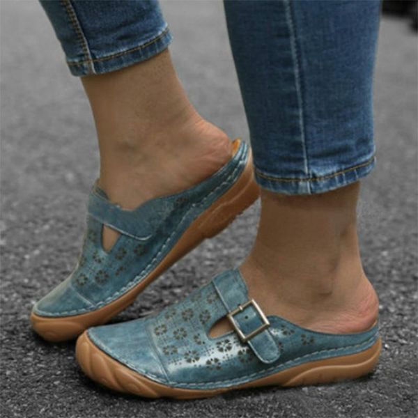 women summer slippers buckle cutout round head fashion large size shoes casual outdoor ladies 2021, Black
women summer slippers buckle cutout round head fashion large size shoes casual outdoor ladies 2021, Black