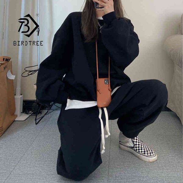 spring women fleece thick vintage oversize solid tracksuit 2 piece set o-neck sweatshirt jogger pants warm sportswear suits 210430, White
spring women fleece thick vintage oversize solid tracksuit 2 piece set o-neck sweatshirt jogger pants warm sportswear suits 210430, White