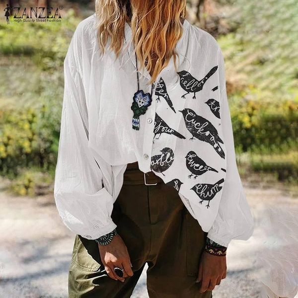 women's blouses & shirts women casual long sleeve printed blouse autumn elegant loose o neck shirt vintage cotton chemise oversize wo, White
women's blouses & shirts women casual long sleeve printed blouse autumn elegant loose o neck shirt vintage cotton chemise oversize wo, White