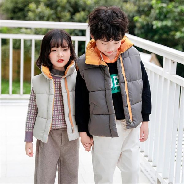 children's autumn and winter vest boys girls down cotton warm breathable two-color two sides can be worn outside waistcoat, Camo
children's autumn and winter vest boys girls down cotton warm breathable two-color two sides can be worn outside waistcoat, Camo