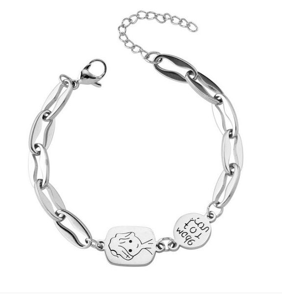 charm bracelets south korea dongda gate cartoon avatar bracelet female small prince creative english, Golden;silver
charm bracelets south korea dongda gate cartoon avatar bracelet female small prince creative english, Golden;silver