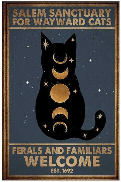 salem sanctuary for wayward cats ferals and familiars poster retro tin sign for street garage family cafe bar people cave farm wall bathroom
salem sanctuary for wayward cats ferals and familiars poster retro tin sign for street garage family cafe bar people cave farm wall bathroom