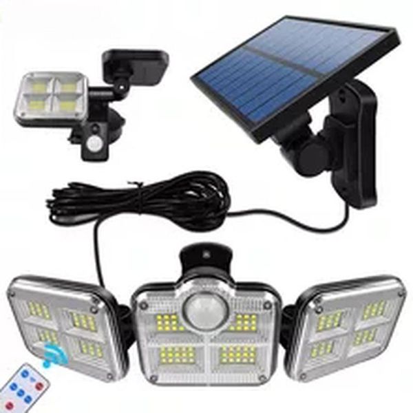 outdoor wall lamps 108 122 138 171 led solar lights 3 head motion sensor 270 wide angle illumination waterproof remote control lamp
outdoor wall lamps 108 122 138 171 led solar lights 3 head motion sensor 270 wide angle illumination waterproof remote control lamp