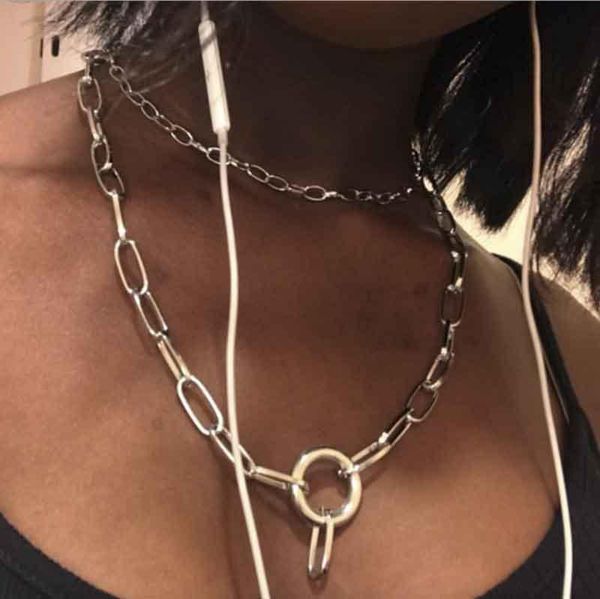 pendant necklaces three layer chain lock gold long round necklace women party birthday gifts for the year bijoux collier femme 2021, Silver
pendant necklaces three layer chain lock gold long round necklace women party birthday gifts for the year bijoux collier femme 2021, Silver