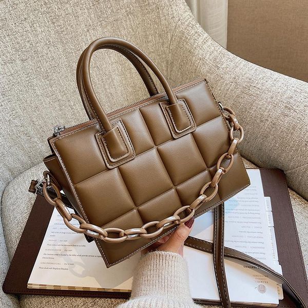evening bags lattice square tote bag 2021 fashion high-quality pu leather women's designer handbag high capacity shoulder messenger
evening bags lattice square tote bag 2021 fashion high-quality pu leather women's designer handbag high capacity shoulder messenger