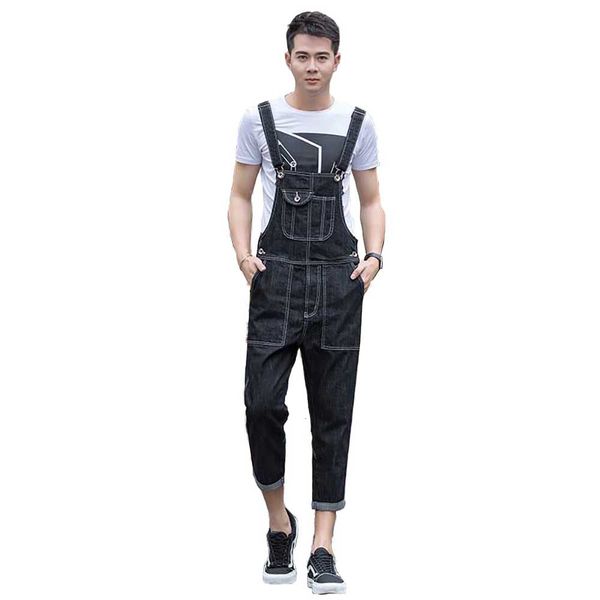 jeans big size denim overalls black jeans men casual 3/4 calf-length pants loose baggy suspenders trousers man clothes, Blue
jeans big size denim overalls black jeans men casual 3/4 calf-length pants loose baggy suspenders trousers man clothes, Blue