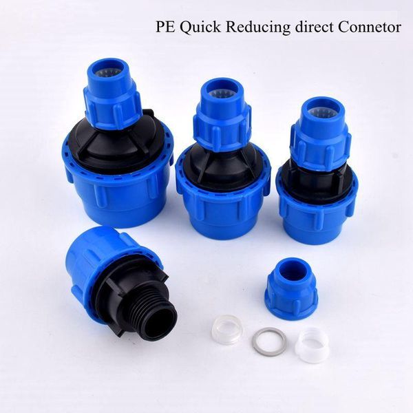 watering equipments 1pc 20-63mm pe quick reducing direct connector agriculture irrigation system hard pipe joint garden water tube
watering equipments 1pc 20-63mm pe quick reducing direct connector agriculture irrigation system hard pipe joint garden water tube
