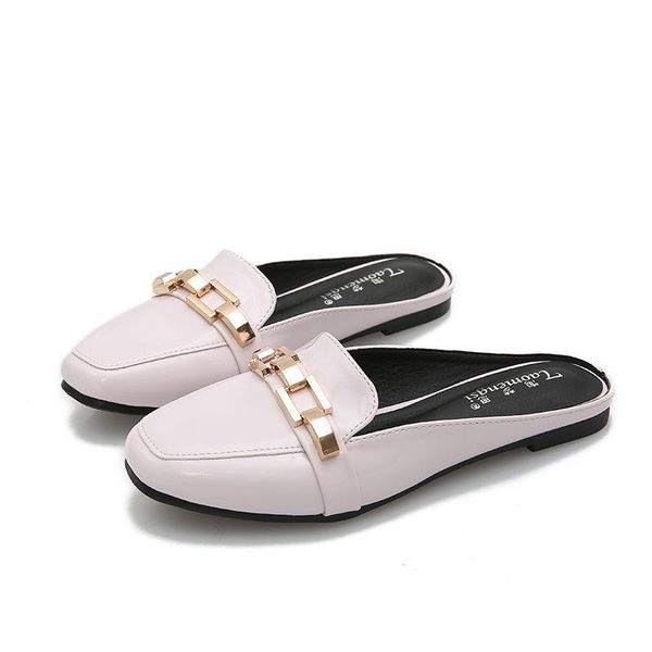 slippers leather shoes woman summer sandals mules women ladies korean style designer luxury 2021, Black
slippers leather shoes woman summer sandals mules women ladies korean style designer luxury 2021, Black