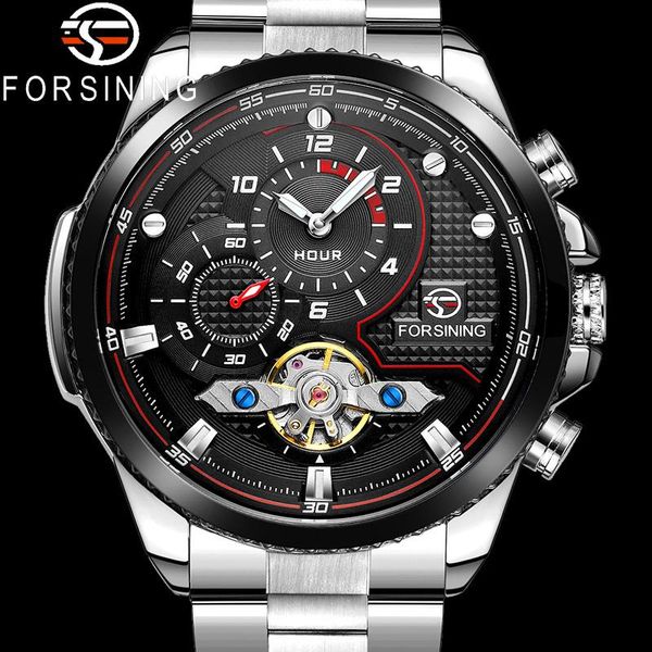wristwatches forsining tourbillon automatic mechanical men wristwatch military sport male clock silver steel man watch 8229, Slivery;brown
wristwatches forsining tourbillon automatic mechanical men wristwatch military sport male clock silver steel man watch 8229, Slivery;brown