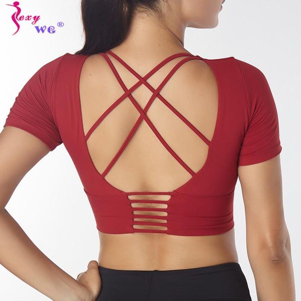 sports bra running vest women strappy crosse back shockproof yoga bras push up bh sportswear fitness shirt crop gym clothing, White;black
sports bra running vest women strappy crosse back shockproof yoga bras push up bh sportswear fitness shirt crop gym clothing, White;black
