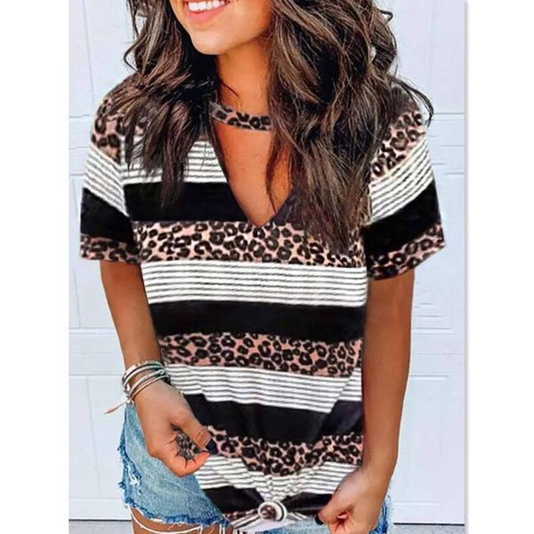 women's blouses & shirts shirt v-neck patchwork leopard strap printed blouses short sleeve casual vintage blouses shirt women clothing, White
women's blouses & shirts shirt v-neck patchwork leopard strap printed blouses short sleeve casual vintage blouses shirt women clothing, White