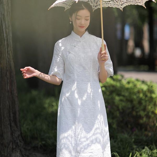ethnic clothing chinese women vintage dresses cheongsam oriental chiffon floral half sleeve midi dress summer 2021 modern, Red
ethnic clothing chinese women vintage dresses cheongsam oriental chiffon floral half sleeve midi dress summer 2021 modern, Red