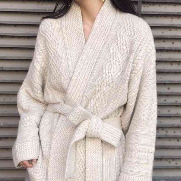 new cashmere knitted cardigan women's loose belt sweater large size autumn winter wool heavy coat, White;black
new cashmere knitted cardigan women's loose belt sweater large size autumn winter wool heavy coat, White;black
