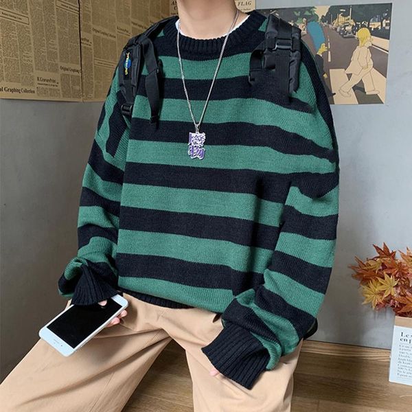 women's sweaters autumn winter clothes women oversized sweater korean fashion loose long sleeve o neck trend striped pullovers e3, White;black
women's sweaters autumn winter clothes women oversized sweater korean fashion loose long sleeve o neck trend striped pullovers e3, White;black