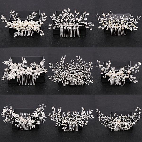 hair clips & barrettes silver color pearl crystal wedding combs accessories for bridal flower headpiece women bride ornaments jewelry, Golden;silver
hair clips & barrettes silver color pearl crystal wedding combs accessories for bridal flower headpiece women bride ornaments jewelry, Golden;silver