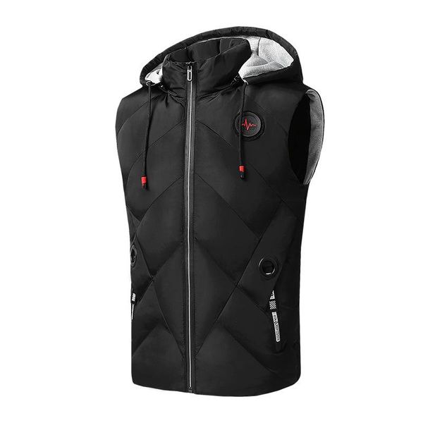men's vests #3639, Black;white