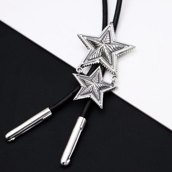 chains wu yifan's same double-layer star leather black rope necklace men's personality sterling silver double chain
chains wu yifan's same double-layer star leather black rope necklace men's personality sterling silver double chain