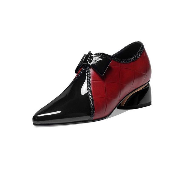 dress shoes 2021 bowties for women genuine leather med heels ladies pumps working wedding woman, Black
dress shoes 2021 bowties for women genuine leather med heels ladies pumps working wedding woman, Black
