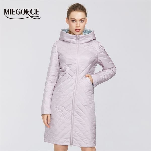 miegofce designer spring womens cotton jacket with zipper and mid-length resistant hooded collar female raincoat windproof 210819, Black
miegofce designer spring womens cotton jacket with zipper and mid-length resistant hooded collar female raincoat windproof 210819, Black