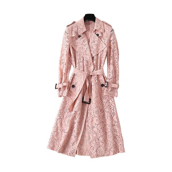 women's trench coats 2021 autumn women coat turn down collar lace crochet long sleeve pure color casaco feminino, Tan;black
women's trench coats 2021 autumn women coat turn down collar lace crochet long sleeve pure color casaco feminino, Tan;black