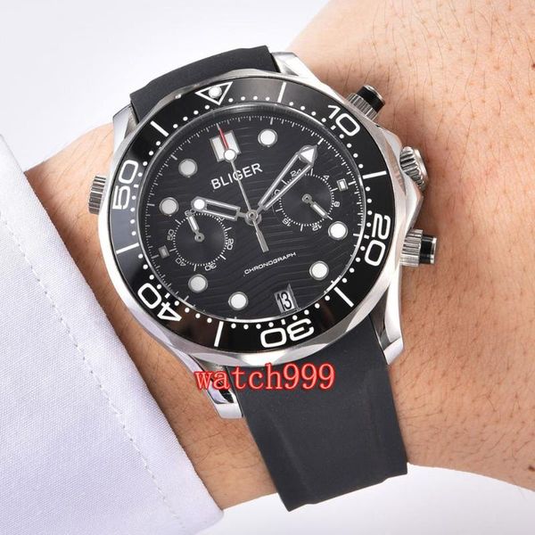 wristwatches luxury 41mm sapphire glass quartz mens watch ceramic bezel full chronograph luminous rubber strap men's sports, Slivery;brown
wristwatches luxury 41mm sapphire glass quartz mens watch ceramic bezel full chronograph luminous rubber strap men's sports, Slivery;brown