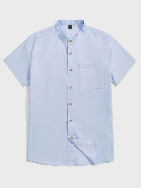 men patch pocket shirt u3gp#, White;black
