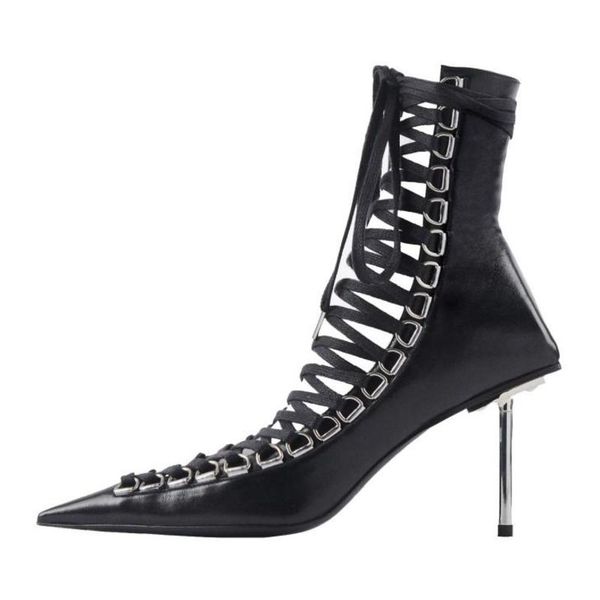 boots deat 2021 autumn and winter fashion casual pointed toe hollow out lace up high heels leather single shoes women sg379, Black
boots deat 2021 autumn and winter fashion casual pointed toe hollow out lace up high heels leather single shoes women sg379, Black