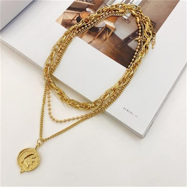 pendant necklaces multi-layer tassels metal chain necklace for women pendants geometric coin portrait brand statement jewelry z470, Silver
pendant necklaces multi-layer tassels metal chain necklace for women pendants geometric coin portrait brand statement jewelry z470, Silver